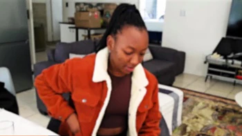 Amateur black model fucked hard in tight pussy