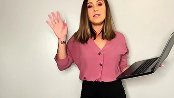 Upskirt British babe mocks small cocks