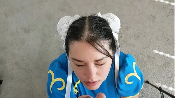 Halloween - Chun Li is and must now suck dick and get covered in cum as punishment