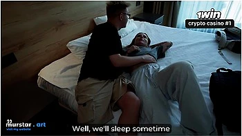 Stepmom And Stepsister Share Bed With Stepson In Wild Hotel Fuck (feat. Ghomestory)