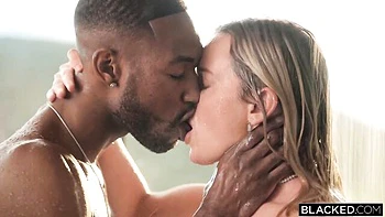 Spicy as hell interracial dick-riding with a hot blonde Charlie Forde