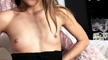Jessy funny amateur teen brunette toying