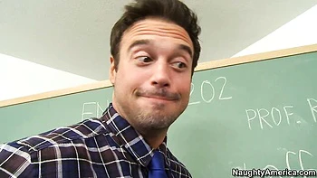 Sweet classroom fuck with a long-legged girlfriend Mischa Brooks
