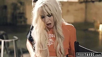 Lesbian Cop Punishes Teen 18+ Caught Vandalizing