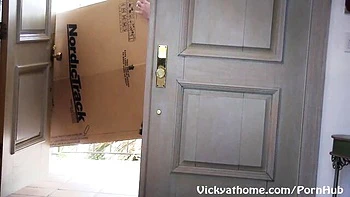 Vicky At Home featuring Vicky Vette and Maggie Green's blonde action